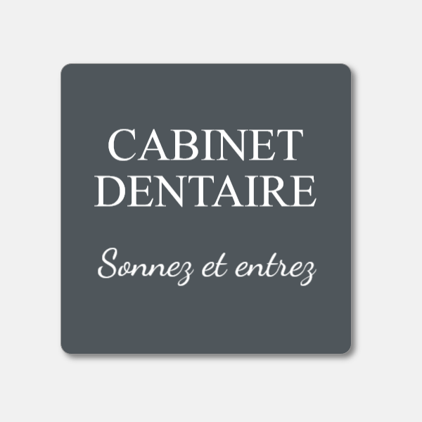 Plaque de porte en PVC gravé