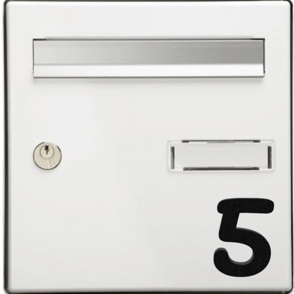 Chiffre pour boîte aux lettres en plexiglas