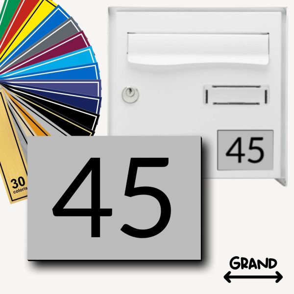 Numéro de boîte aux lettres - grand format