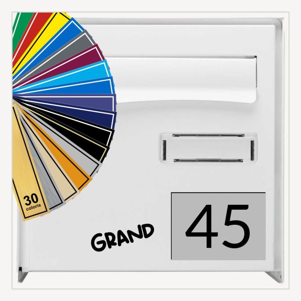 Numéro de boîte aux lettres - grand format
