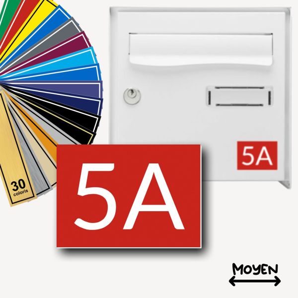 Numéro de boîte aux lettres - moyen format