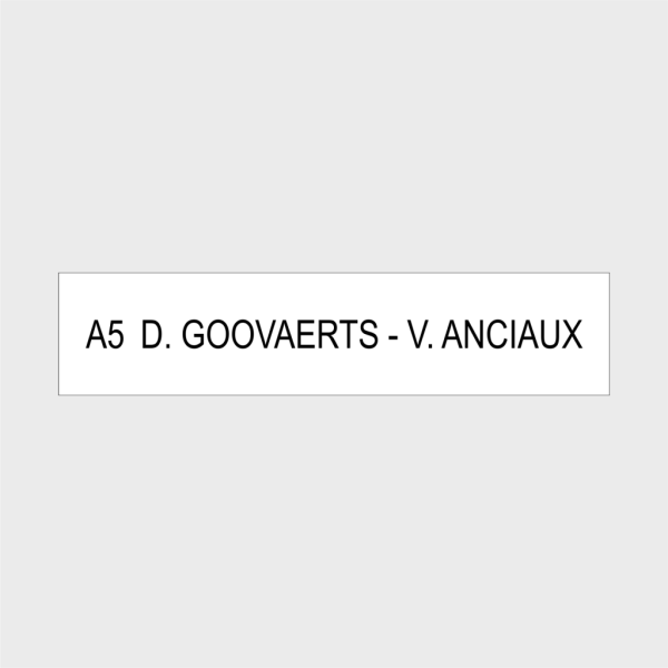 Etiquette boite aux lettres Renz