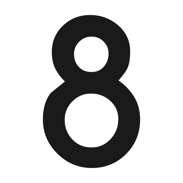 Numéro de maison 20cm - PlexiSign
