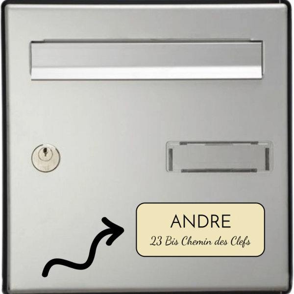 Plaque boite aux lettres Grand Format