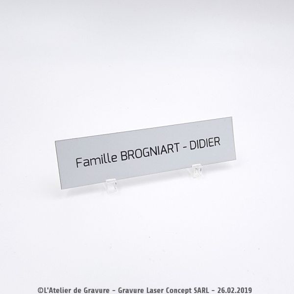 Etiquette d'interphone gravée ultra fine en PVC