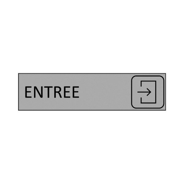 Plaque de porte ENTREE en gravoply - 16x4cm