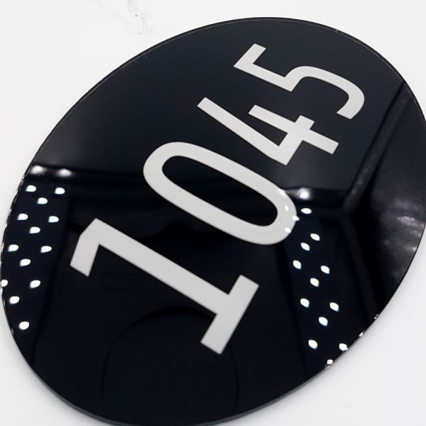 Numéro de maison plexiglas sur mesure
