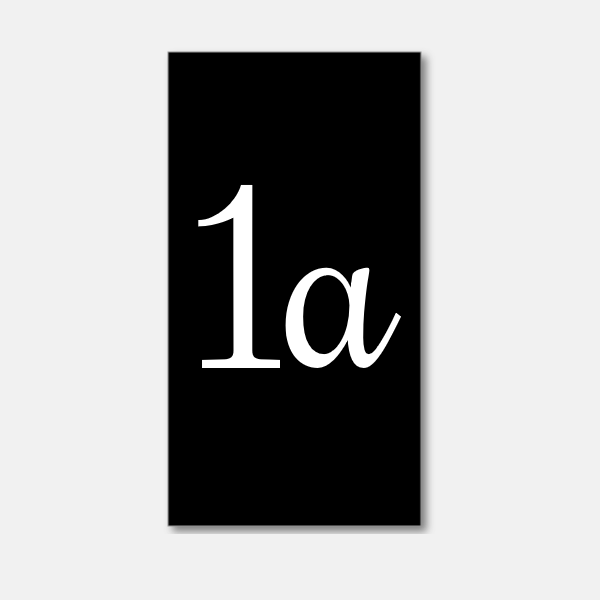 Numéro de maison sur mesure