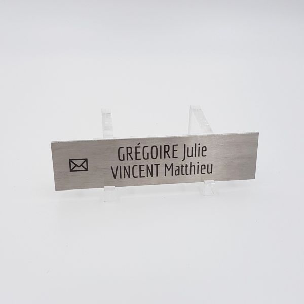 Plaque boite aux lettres en acier inoxydable (inox)