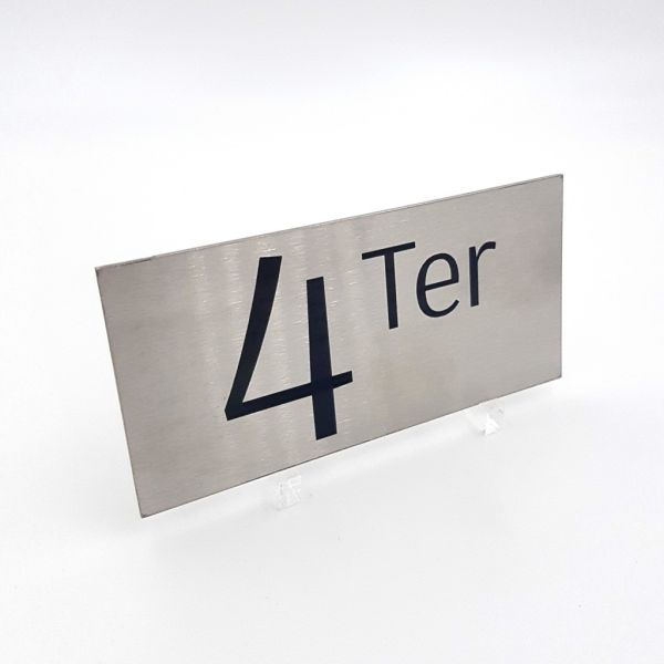 Plaque boite aux lettres en acier inoxydable (inox)