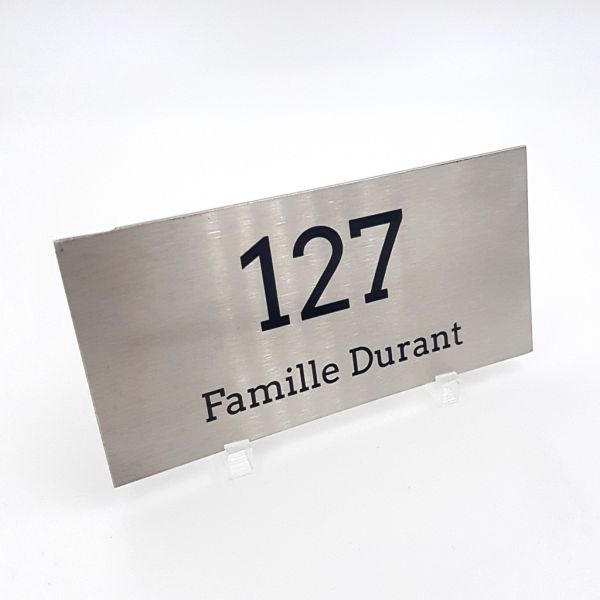 Plaque boite aux lettres en acier inoxydable (inox)