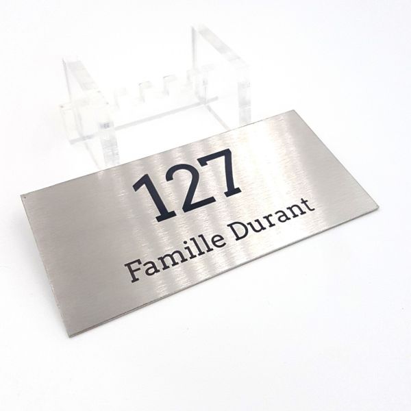 Plaque boite aux lettres en acier inoxydable (inox)