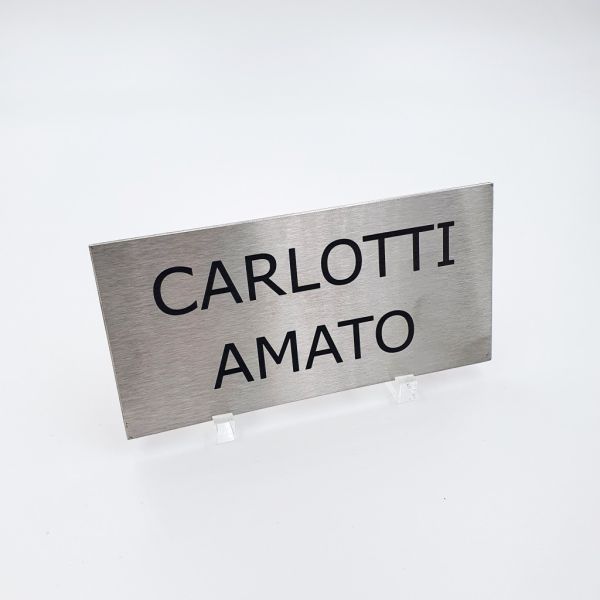 Plaque boite aux lettres en acier inoxydable (inox)