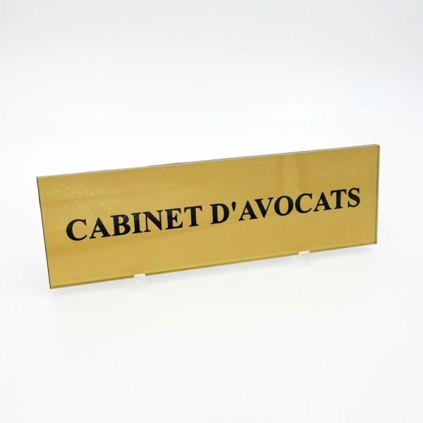 Plaque professionnelle gravée