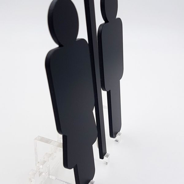 Signalétique Toilette Mixte Homme & Femme - PlexiSign