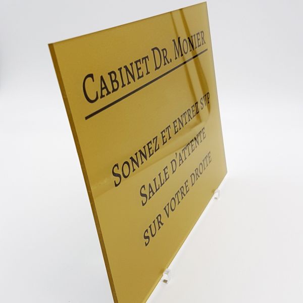 Plaque professionnelle gravée