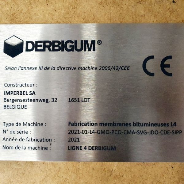 Plaque acier inoxydable 150 x 100mm avec marquage laser (inox brossé 304L)