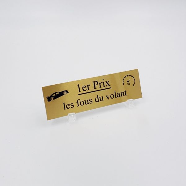 Plaque de trophée en aluminium sur mesure