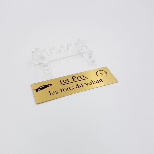 Plaque de trophée en aluminium sur mesure