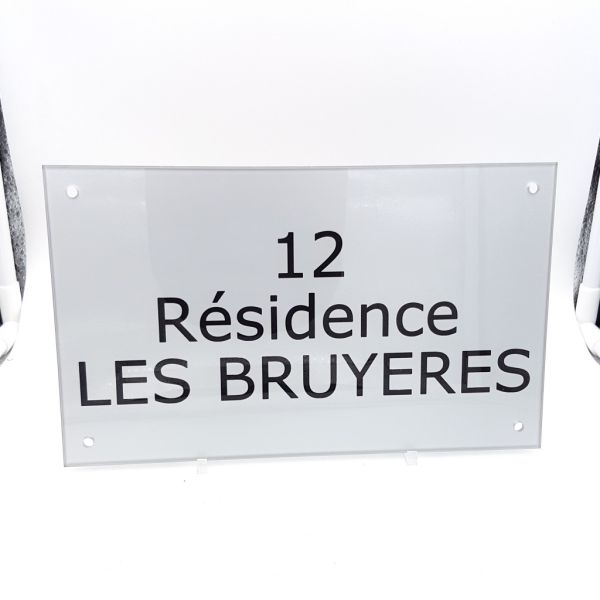 Plaque professionnelle gravée