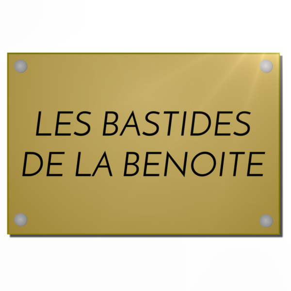Plaque professionnelle gravée