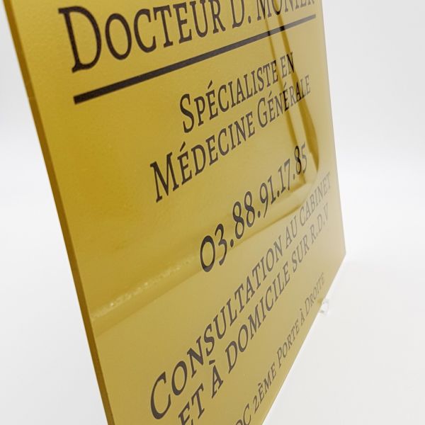 Plaque professionnelle gravée