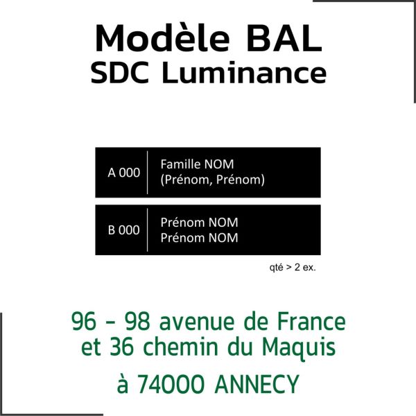 Modèle copropriété Luminance - 74000 ANNECY
