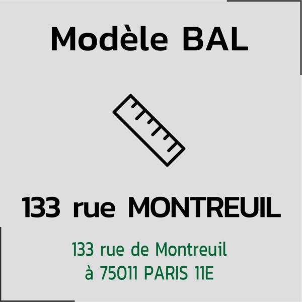 Modèle copropriété 133 rue de Montreuil