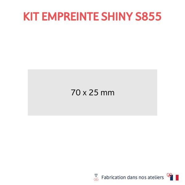 Empreinte Tampon Shiny S855 - 70 x 25mm