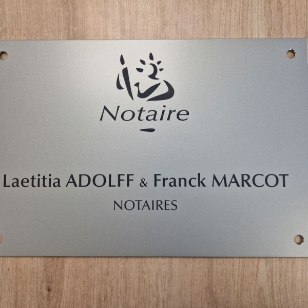 Plaque professionnelle gravée