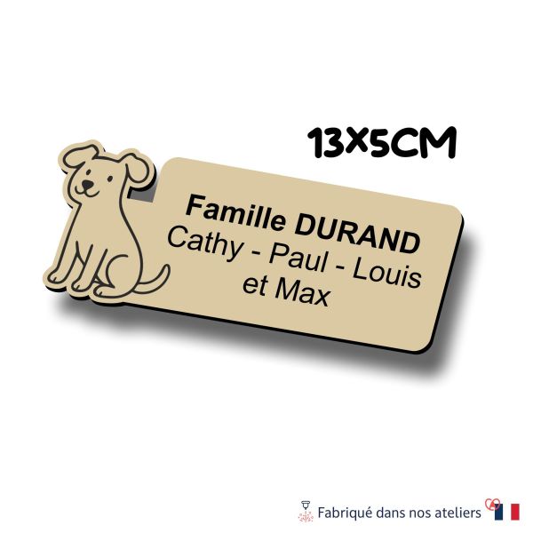 Plaque boite aux lettres Chien