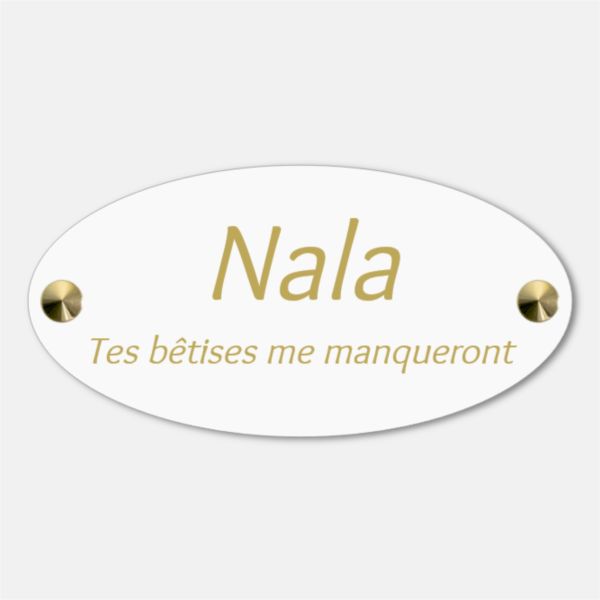 Plaque funéraire chien personnalisable en plexiglas