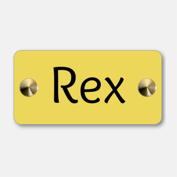 Plaque funéraire chien personnalisable PVC éco