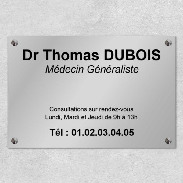 Plaque Professionnelle Médecin & Spécialiste sur mesure