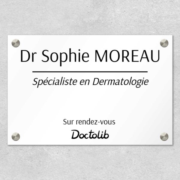 Plaque Professionnelle Médecin & Spécialiste sur mesure