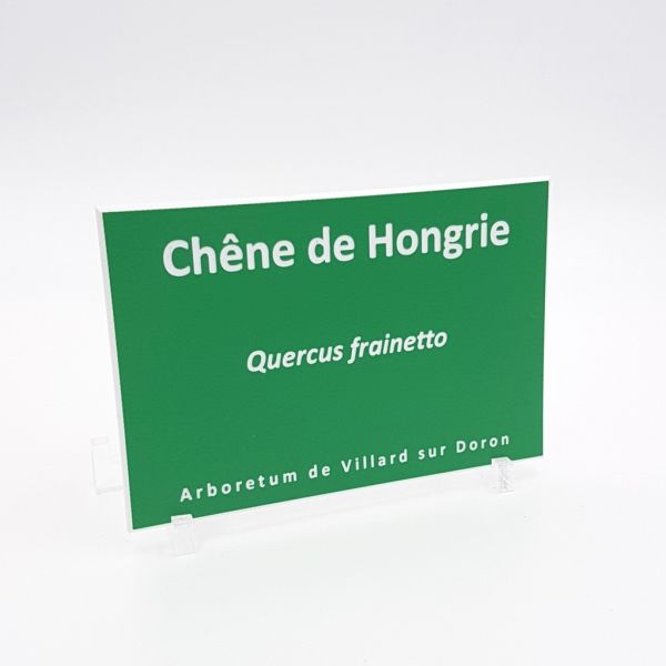 Plaque d'identification de plantes et arbres