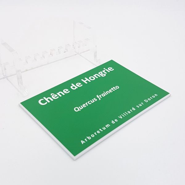 Plaque d'identification de plantes et arbres