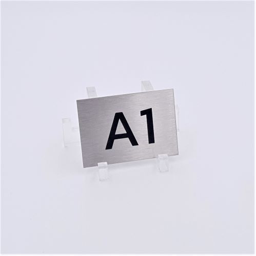 Numéro boite aux lettres en inox brossé