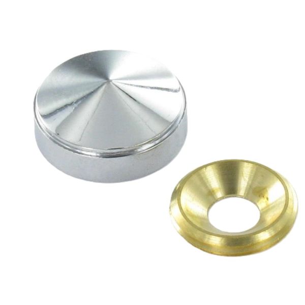 2 cache-vis, vis et chevilles - Argent
