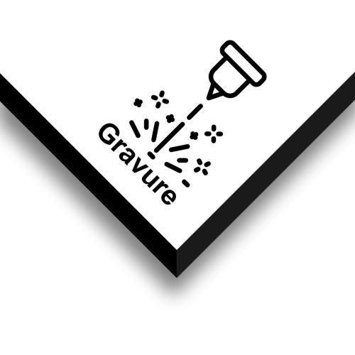 PVC gravé - ép. 3mm