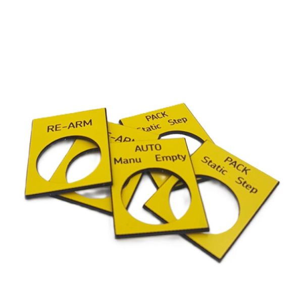 PVC Gravé pour étiquettes industrielles