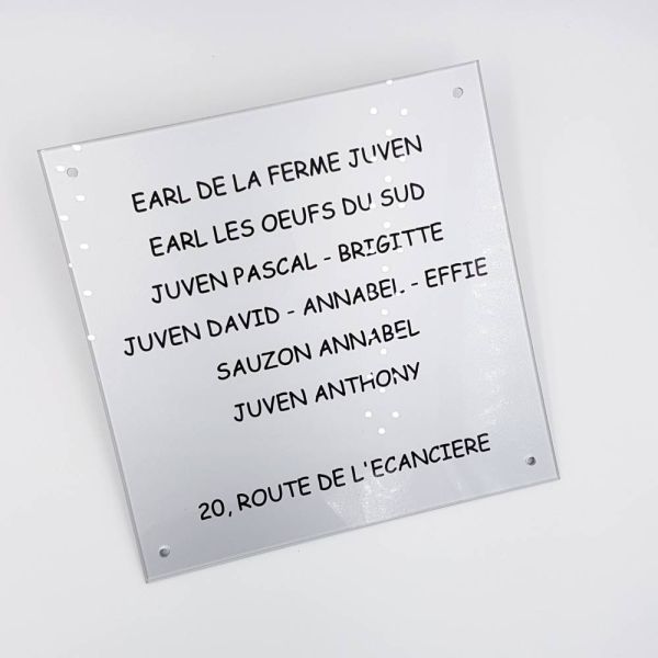 Plaque plexiglas gris brillant