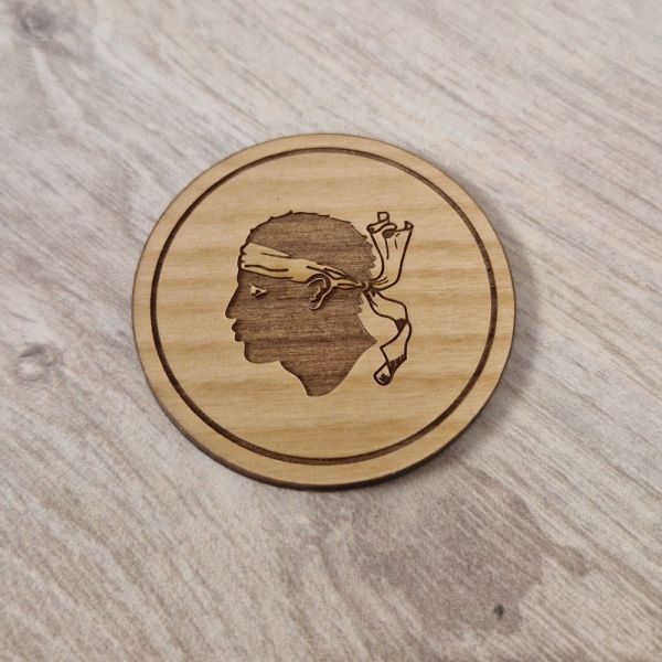 Jetons en bois massif