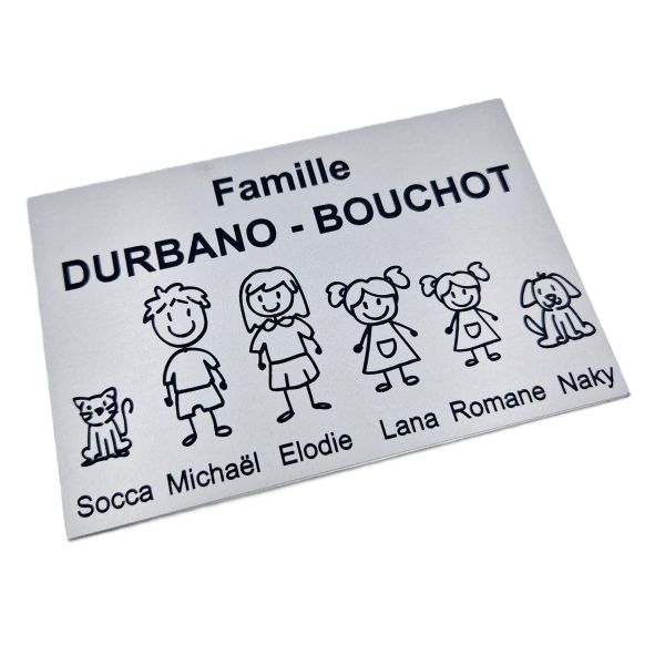 Plaque de boîte aux lettres aluminium